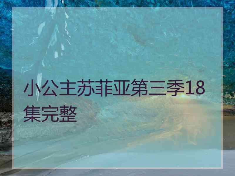 小公主苏菲亚第三季18集完整