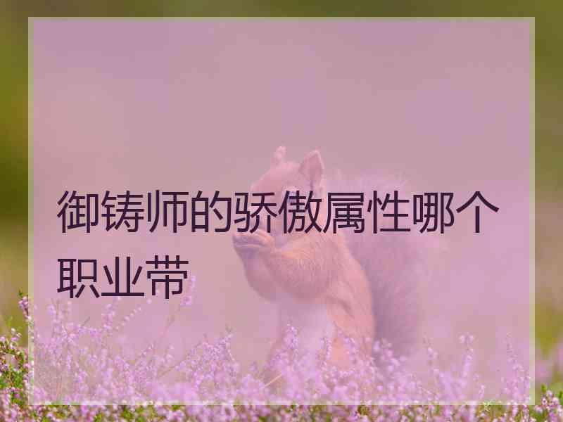 御铸师的骄傲属性哪个职业带