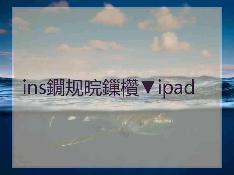 ins鐗规晥鏁欑▼ipad