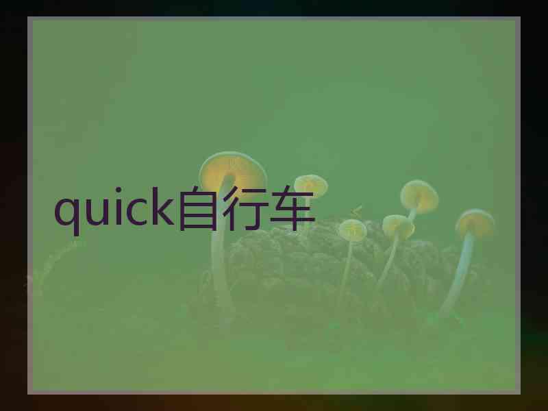 quick自行车