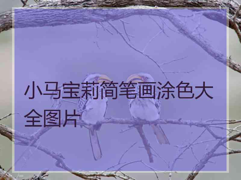 小马宝莉简笔画涂色大全图片