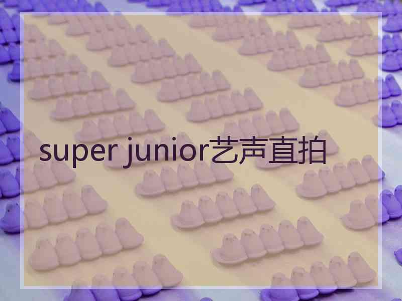 super junior艺声直拍