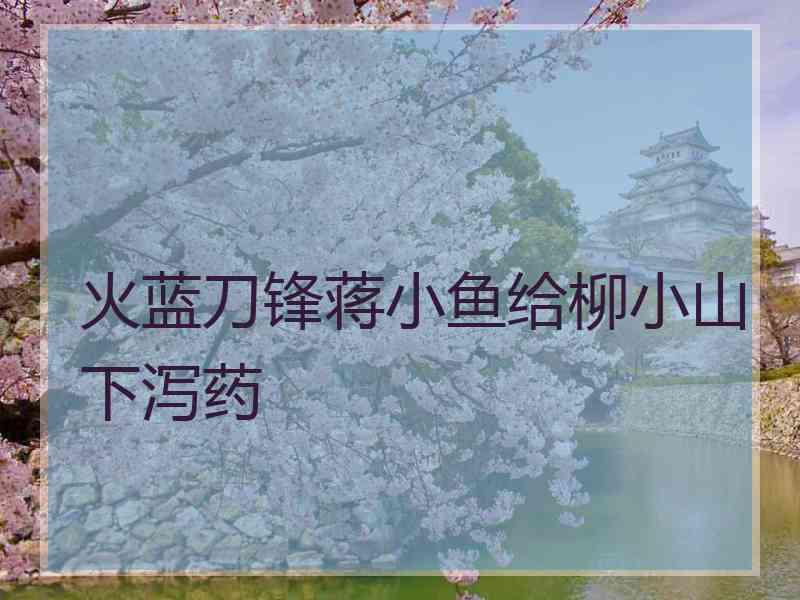 火蓝刀锋蒋小鱼给柳小山下泻药