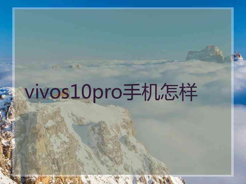 vivos10pro手机怎样