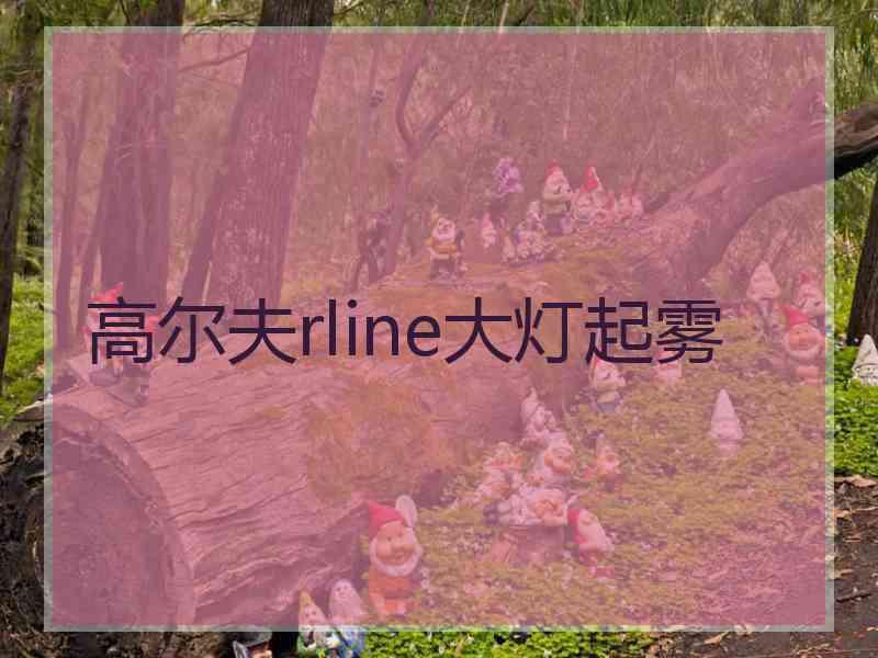 高尔夫rline大灯起雾