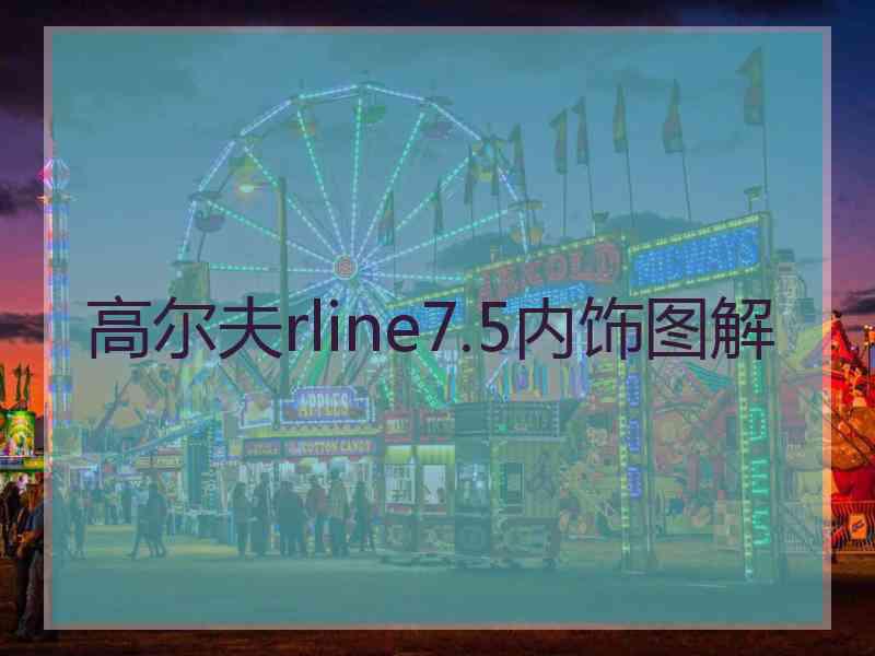 高尔夫rline7.5内饰图解