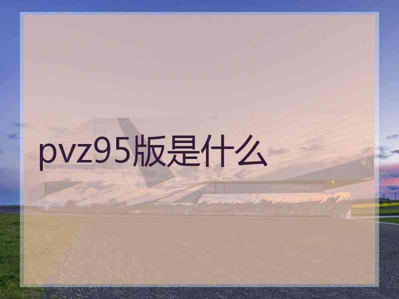 pvz95版是什么