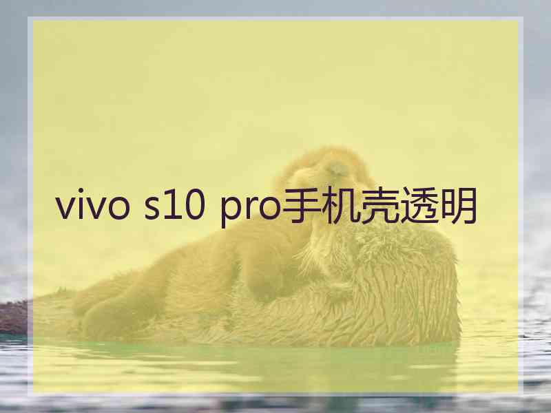 vivo s10 pro手机壳透明