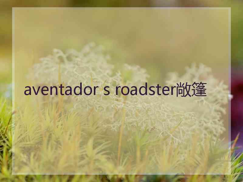 aventador s roadster敞篷