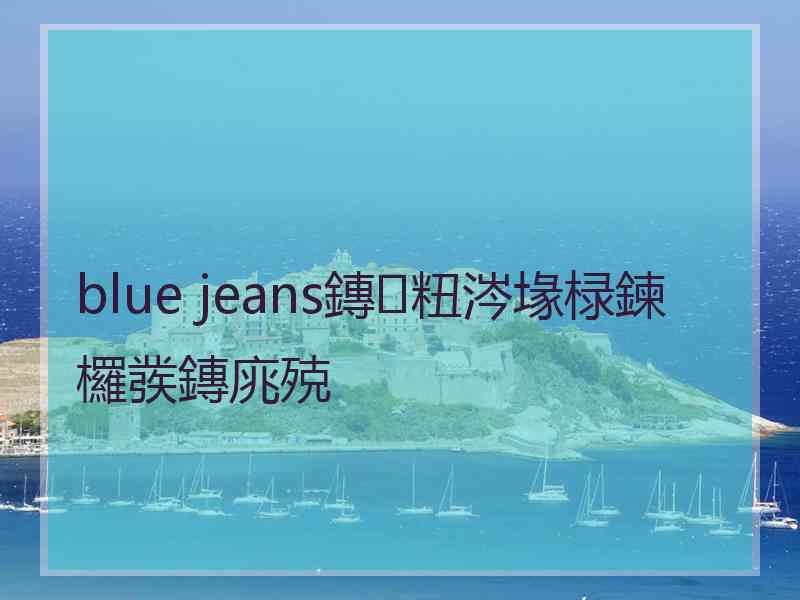 blue jeans鏄粈涔堟椂鍊欏彂鏄庣殑