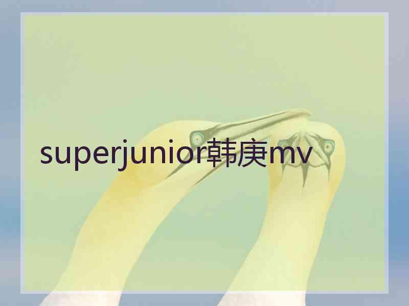 superjunior韩庚mv