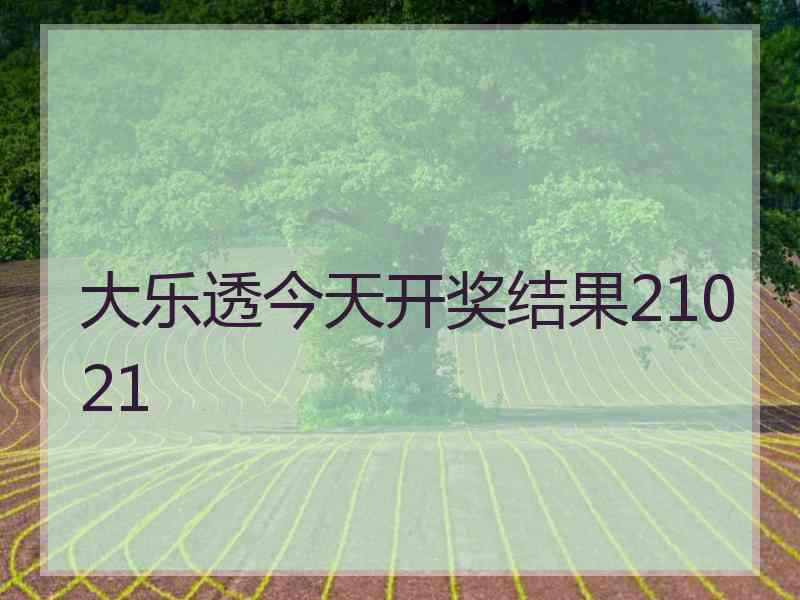 大乐透今天开奖结果21021