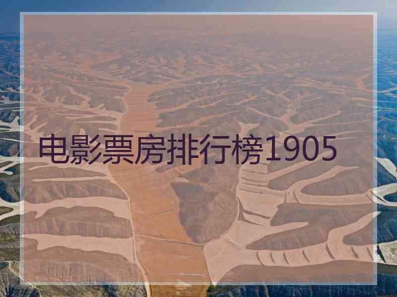 电影票房排行榜1905