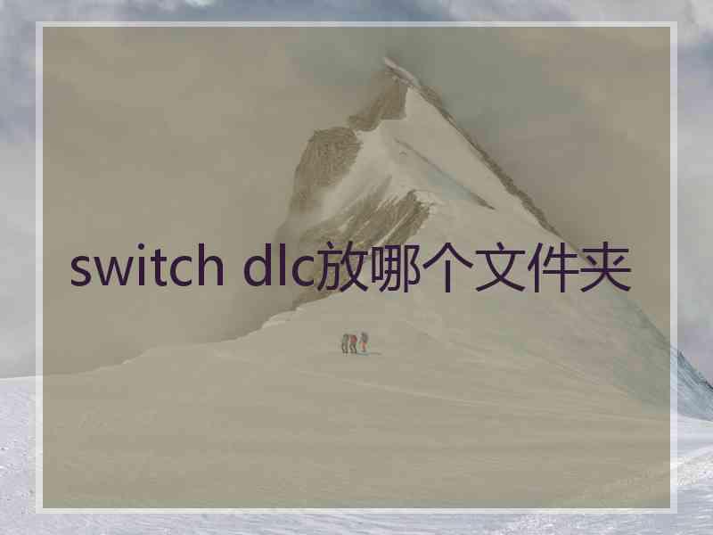 switch dlc放哪个文件夹