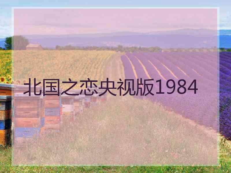 北国之恋央视版1984