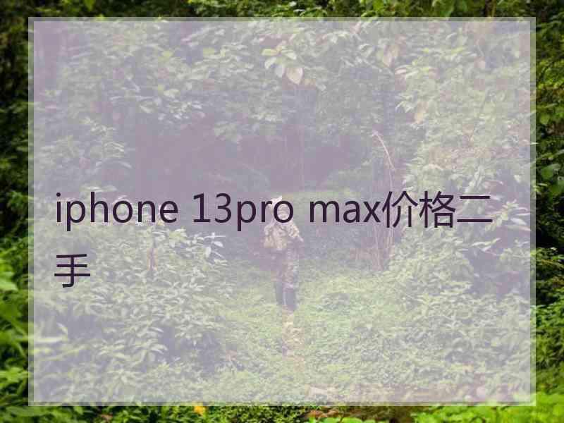 iphone 13pro max价格二手