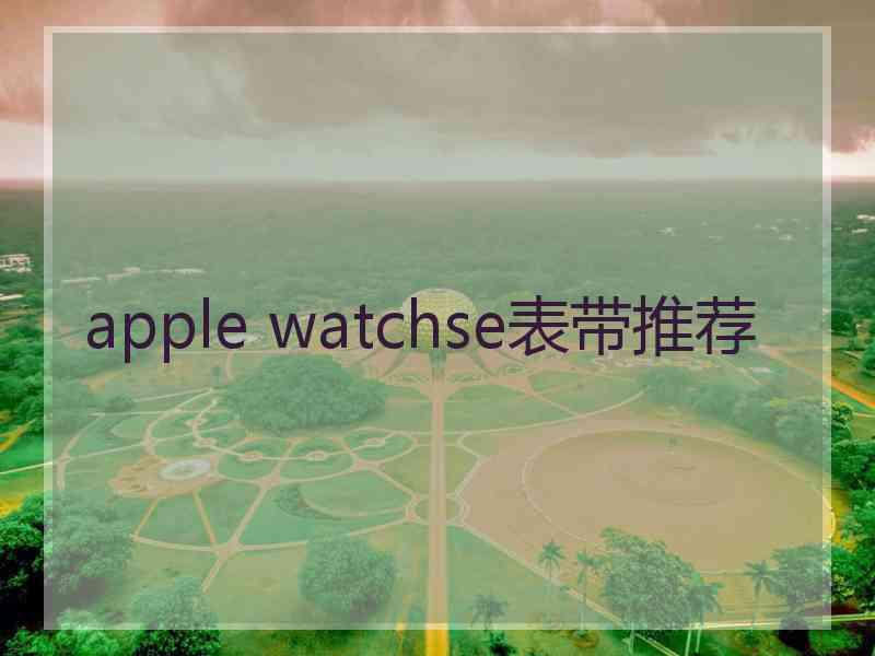 apple watchse表带推荐