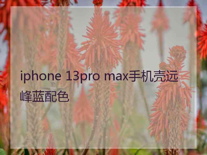 iphone 13pro max手机壳远峰蓝配色