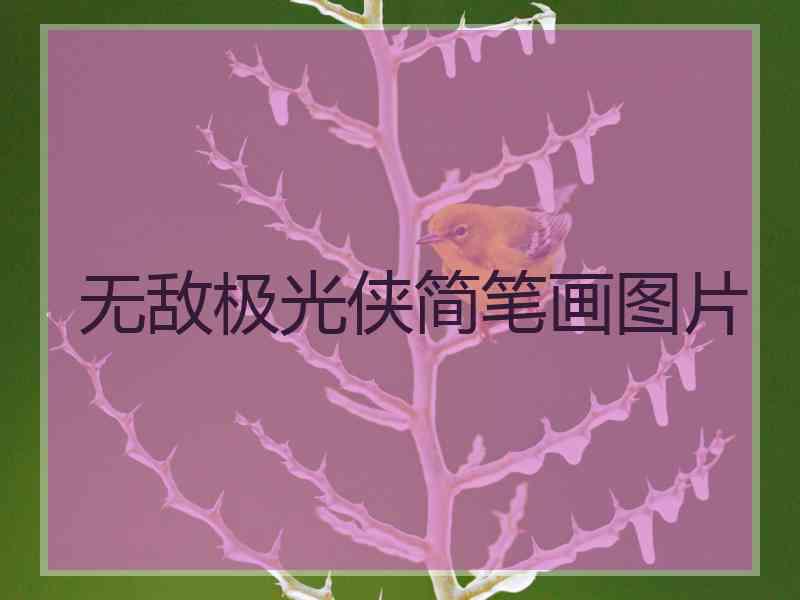 无敌极光侠简笔画图片