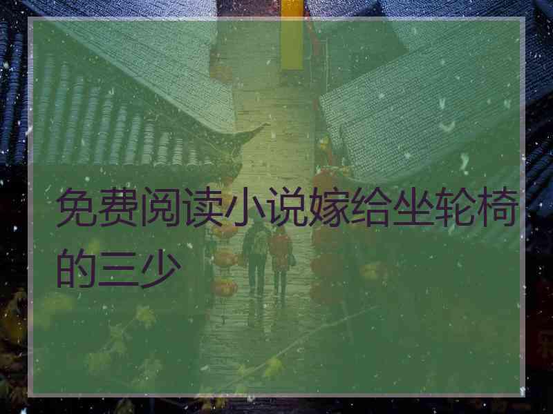 免费阅读小说嫁给坐轮椅的三少