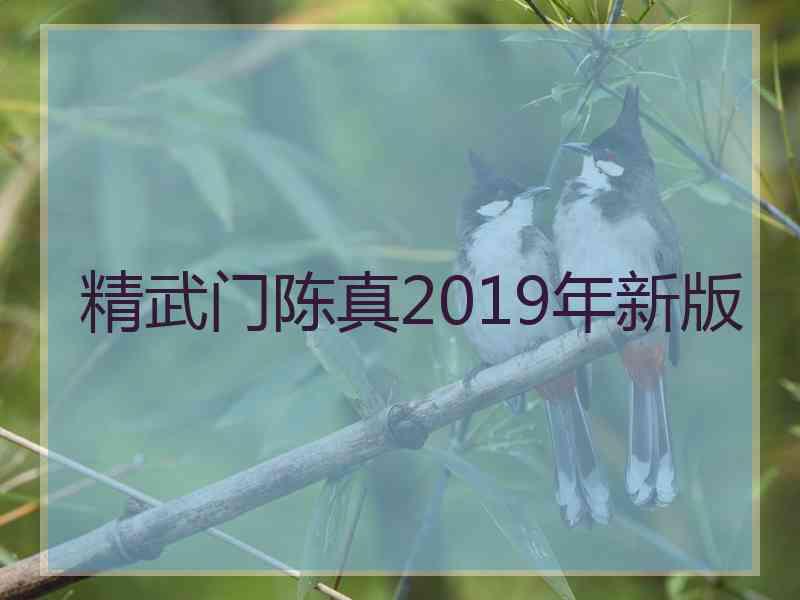 精武门陈真2019年新版