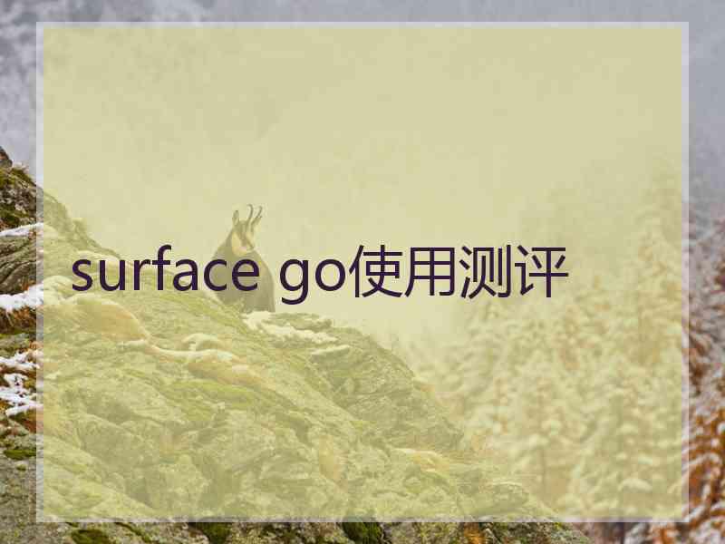 surface go使用测评