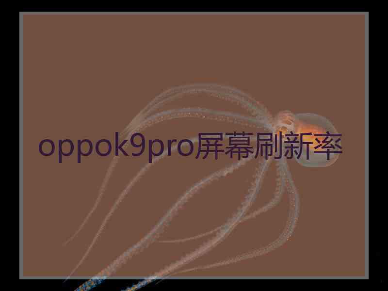 oppok9pro屏幕刷新率