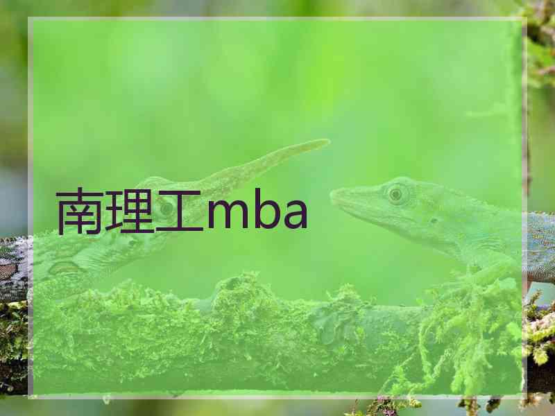 南理工mba