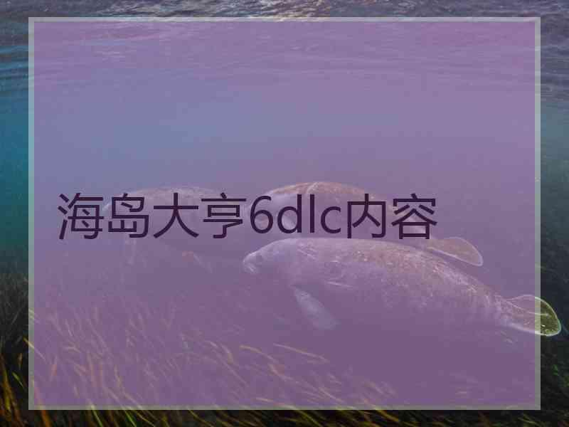 海岛大亨6dlc内容