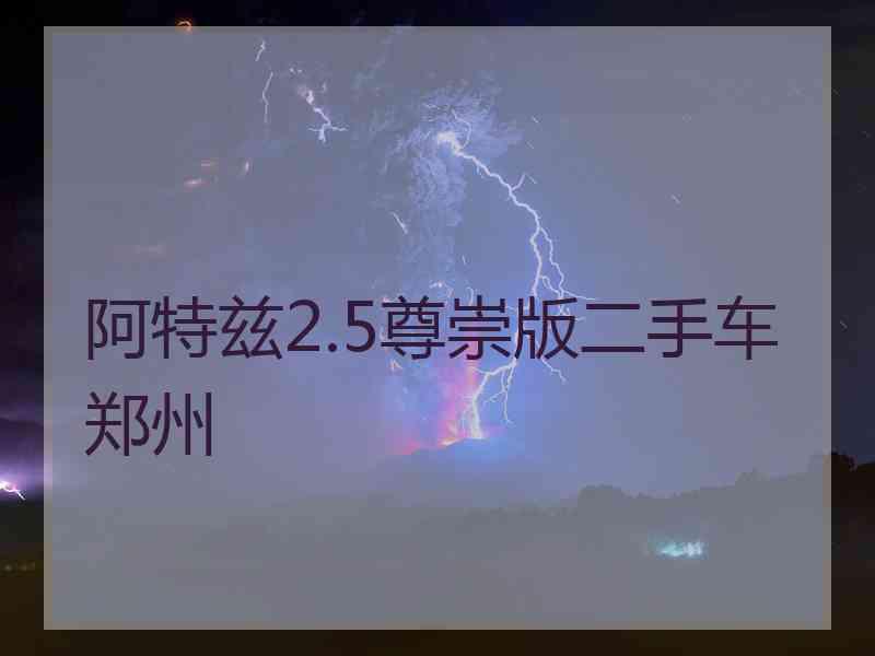 阿特兹2.5尊崇版二手车郑州