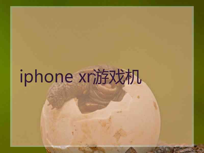 iphone xr游戏机