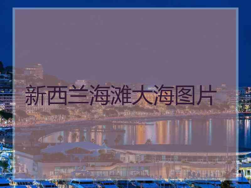 新西兰海滩大海图片