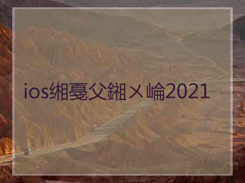 ios缃戞父鎺ㄨ崘2021