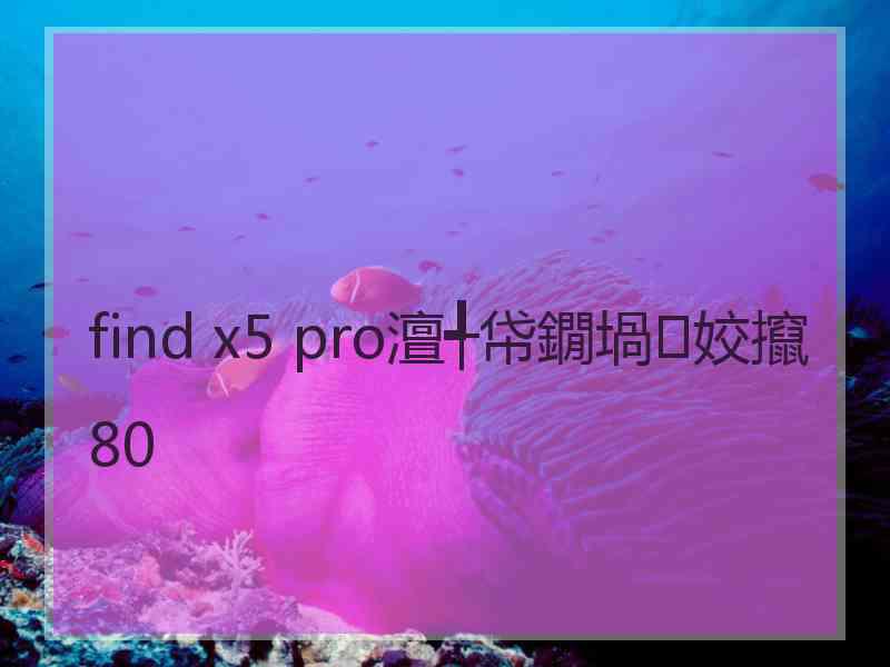 find x5 pro澶╃帒鐗堝姣攛80