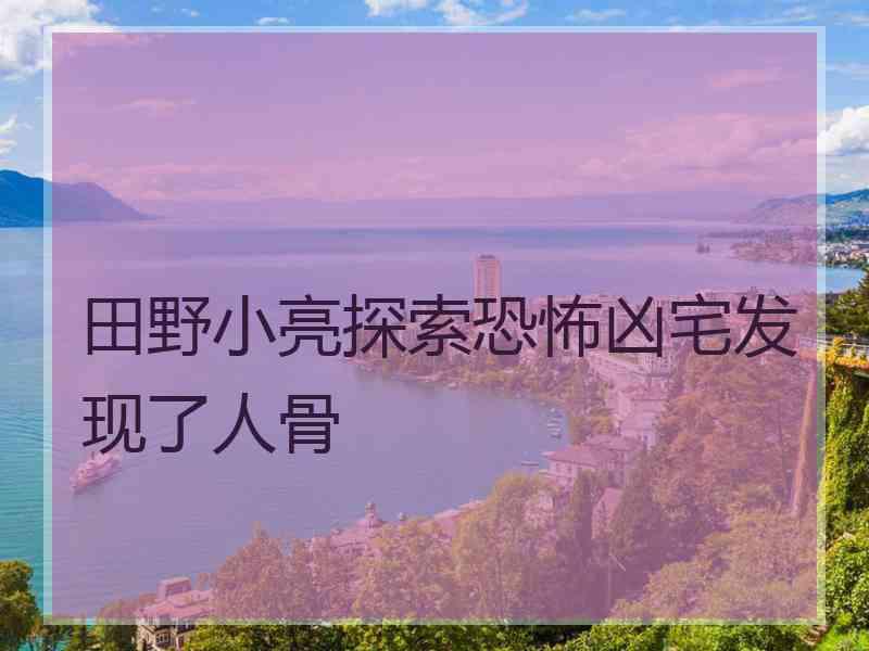 田野小亮探索恐怖凶宅发现了人骨