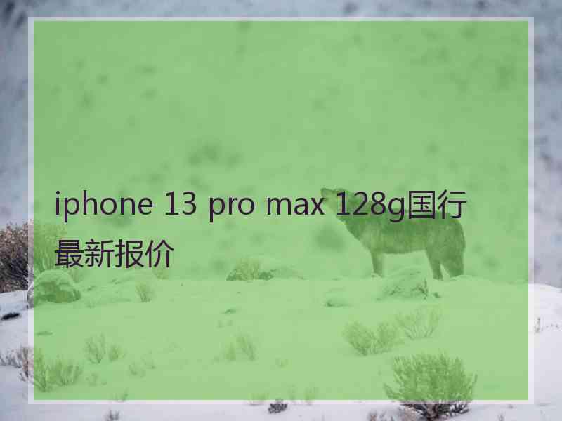 iphone 13 pro max 128g国行最新报价