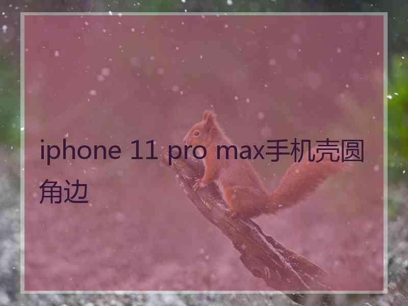 iphone 11 pro max手机壳圆角边