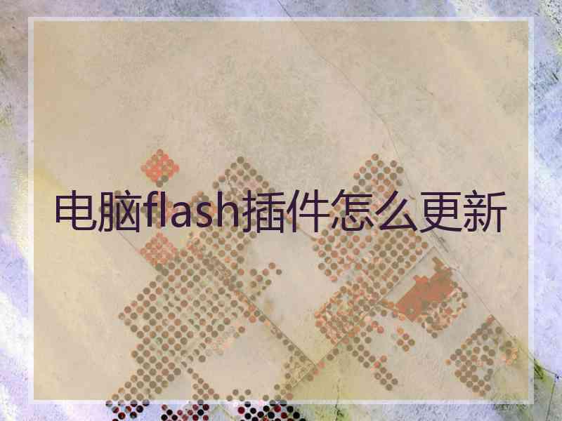 电脑flash插件怎么更新