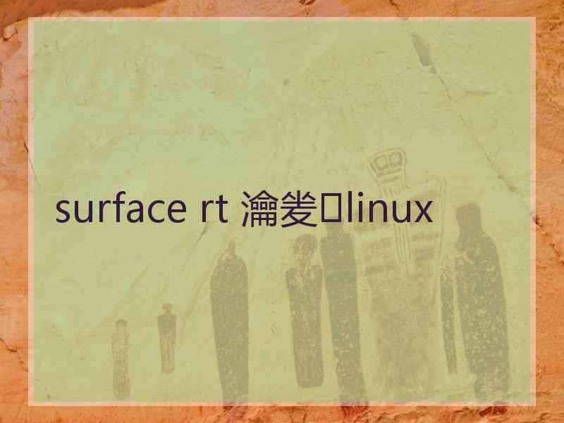surface rt 瀹夎linux