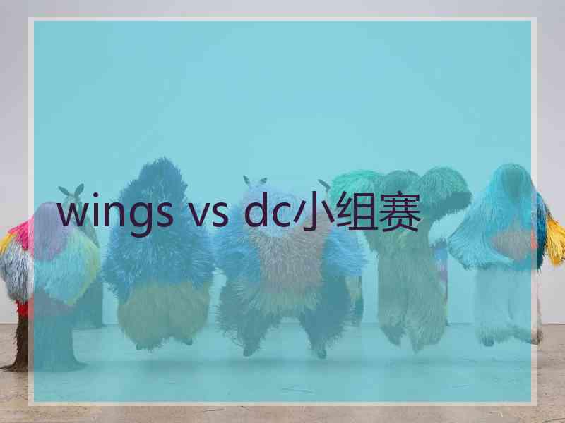 wings vs dc小组赛