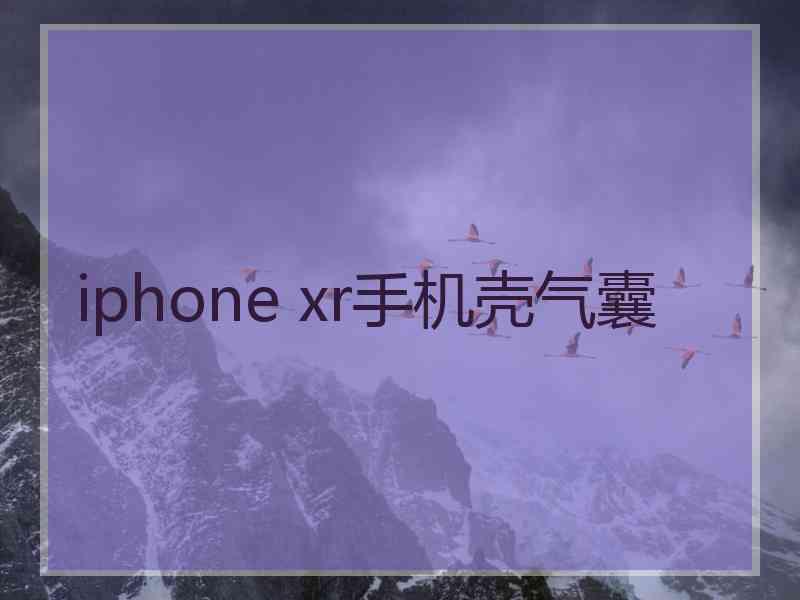 iphone xr手机壳气囊