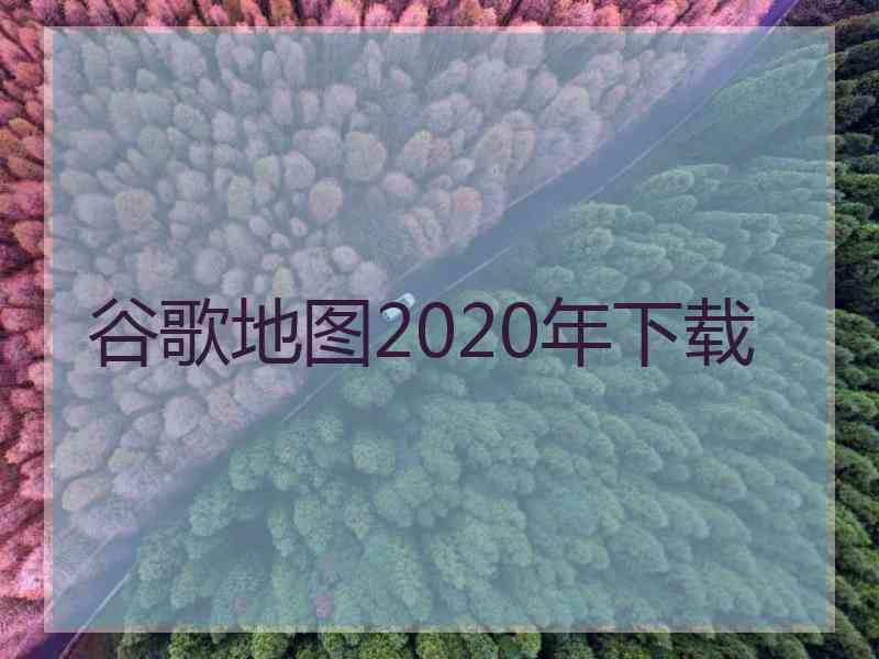 谷歌地图2020年下载