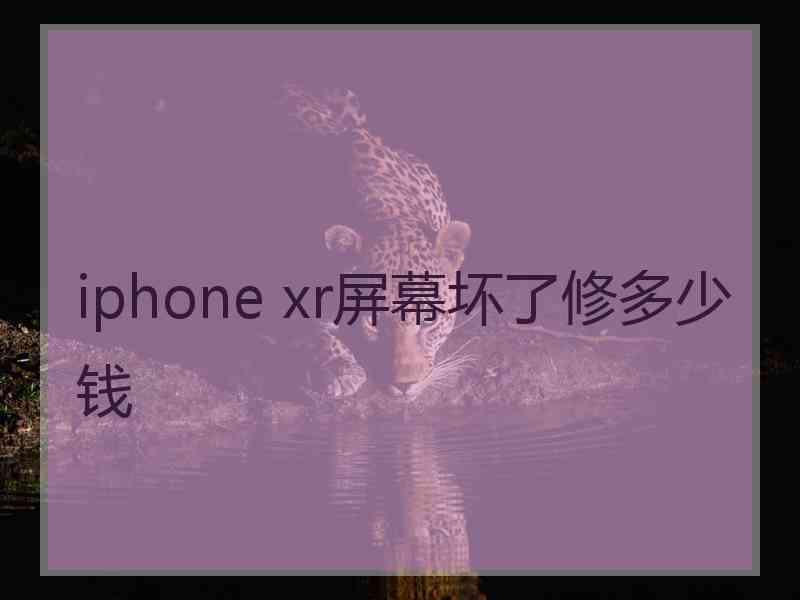 iphone xr屏幕坏了修多少钱