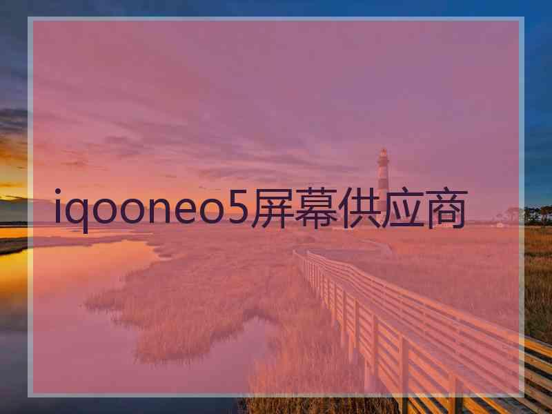 iqooneo5屏幕供应商