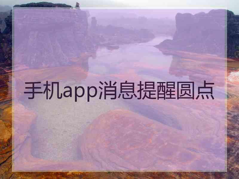 手机app消息提醒圆点