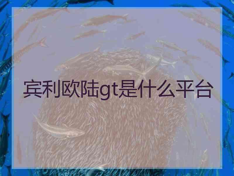 宾利欧陆gt是什么平台