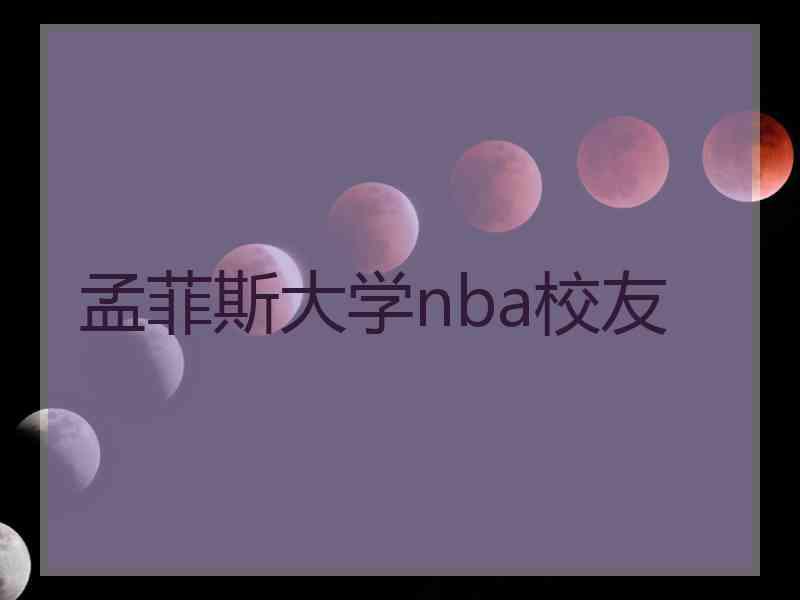 孟菲斯大学nba校友