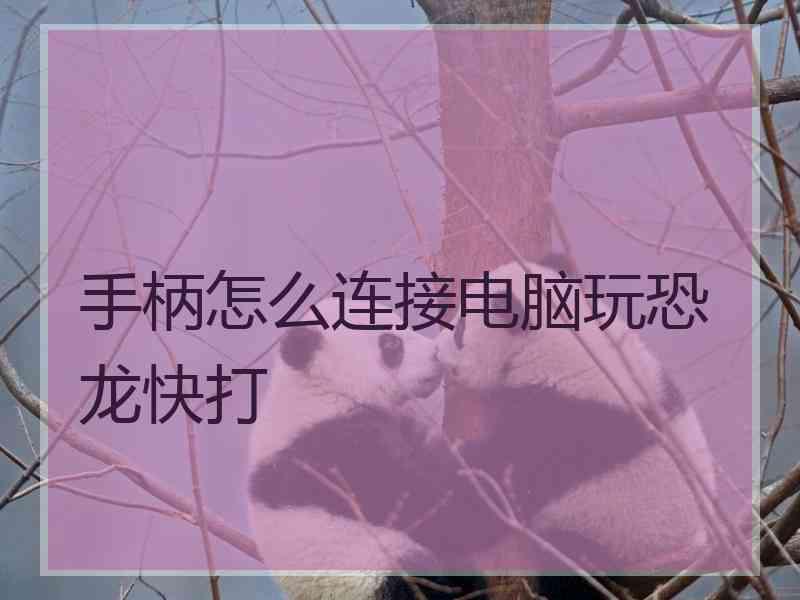 手柄怎么连接电脑玩恐龙快打