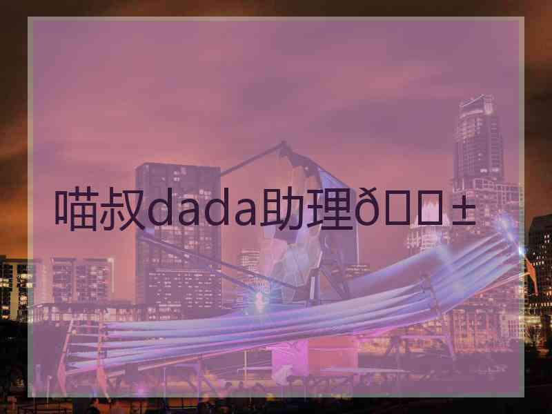 喵叔dada助理🐱