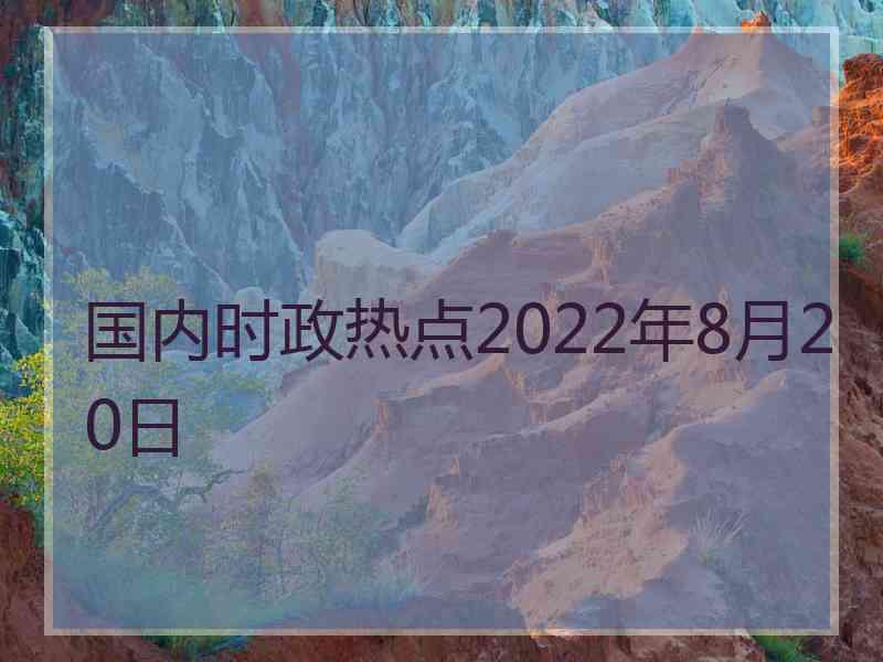 国内时政热点2022年8月20日